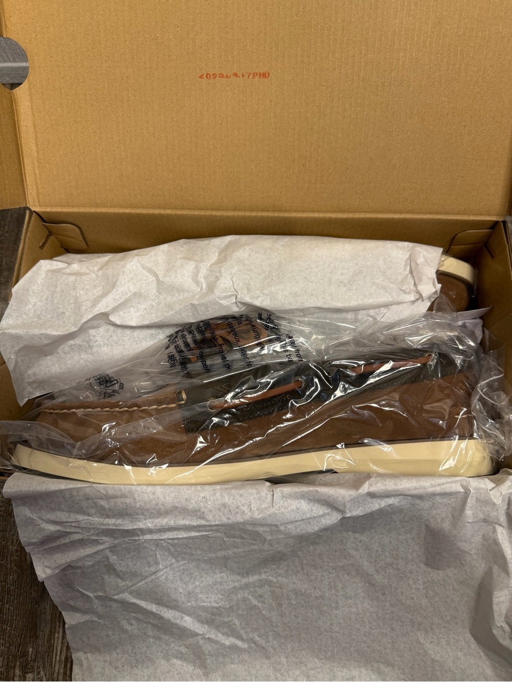 Sperry Two-Tone Brown & Tan Suede Boat Shoes Size 13 - Picture 16 of 16